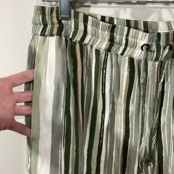 Max Jeans Soft Wide Striped Elastic Waistband Boho Pants M - Picture 4 of 15